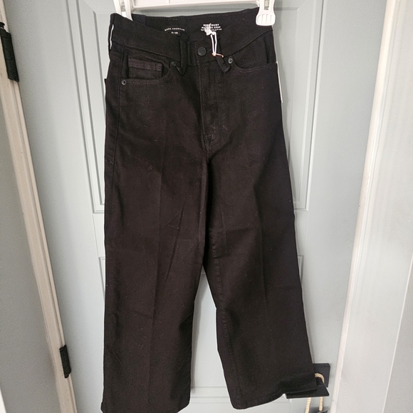 Good American High-Rise Wide-Leg Black Jeans - Picture 2 of 4